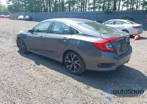 2019 Honda Civic Sport z USA, uszkodzony, nr VIN 2HGFC2F80KH526865